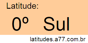 Latitude 00º Sul