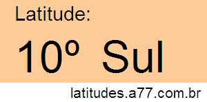 Latitude 10º Sul