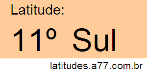 Latitude 11º Sul