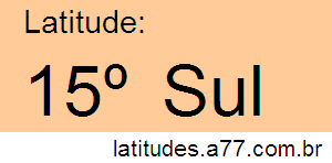 Latitude 15º Sul