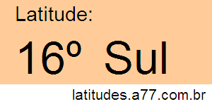 Latitude 16º Sul