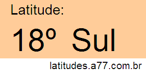 Latitude 18º Sul