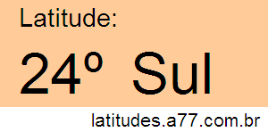 Latitude 24º Sul