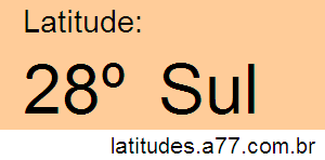 Latitude 28º Sul