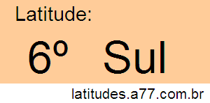 Latitude 06º Sul