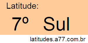 Latitude 07º Sul